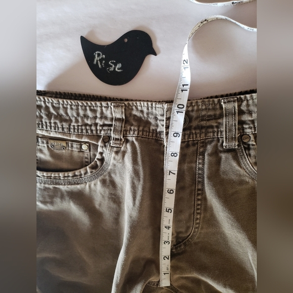 Kuhl Out Kast Jean Pants size 16S Brown Stretch Canvas Patina Dye Hiking - Picture 11 of 13